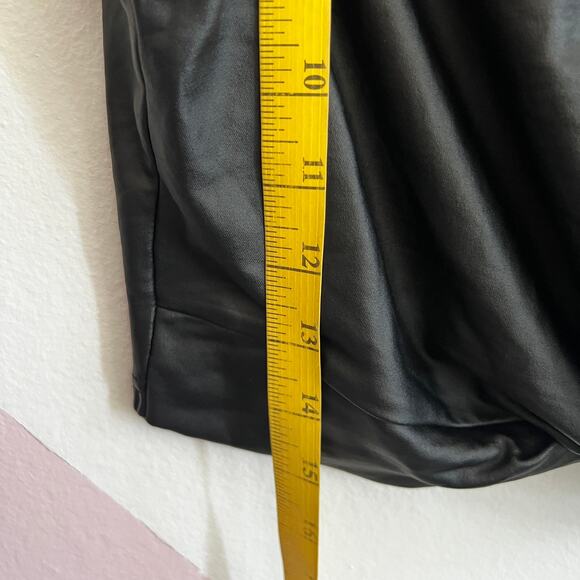 Black Faux Leather Tank Top Y2K 2000s Grunge Edgy Clubwear Small - Picture 4 of 5